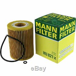 10x Original Mann Filter Hu Oil 821 X + 10x Sct Engine Flush Flushing