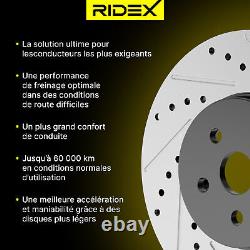 2x RIDEX 82B0494 Rear Brake Disc for JEEP GRAND CHEROKEE III (WH, WK)