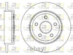 2x Rear Solid Brake Disc Ø320mm for Jeep Grand Cherokee III 3.0 CRD