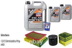 Engine Oil Inspection Set Liqui Moly 7L 5W-30 for Jeep Grand Cherokee III 5.7 V8