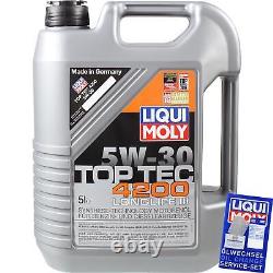 Engine Oil Inspection Set Liqui Moly 7L 5W-30 for Jeep Grand Cherokee III 5.7 V8