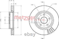 Front Brake Disc METZGER for Jeep Grand Cherokee III