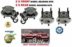 Jeep Grand Cherokee 2005-2010 New 2x 2x Front + Rear Wheel Bearing