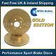 Jeep Grand Cherokee 3.0crd 05-10 Brake Disc Perforated Grooved Gold Edition