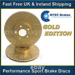 Jeep Grand Cherokee 4.7 V8 05-10 Brake Rear Discs Perforated Gold Rained
