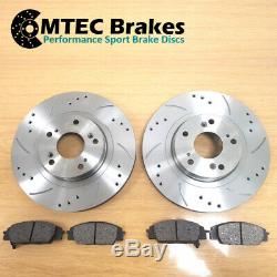 Jeep Grand Cherokee 4.7 V8 05-10 Front Brake Discs & Pads Perforated