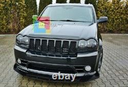 Jeep Grand Cherokee III Front Bumper Splitter Glossy Black Look Rs 3p