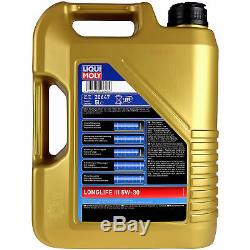 Liqui Moly 10l 5w-30 Oil + Filter For Jeep Cherokee III Wh 3.0 Crd