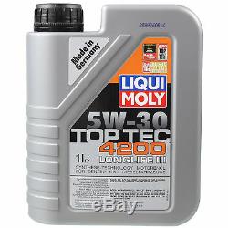Liqui Moly 7l Toptec 4200 5w-30 Oil For Mann Jeep Grand Cherokee III Wh