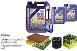 Mann Inspection Set Liqui Moly 7L 5W-40 for Jeep Grand Cherokee III 5.7 V8