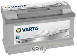 Silver Dynamic Car Battery Varta H3 12v 100ah ​​830a Express Delivery