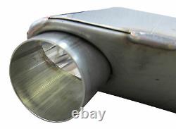 Tailpipe Ovale Original Quality Many Vehicles Admission 50mm 1x Prime Inox