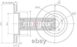 2x MAXGEAR Disque de frein 19-2323 pour JEEP GRAND CHEROKEE III (WH, WK) 53mm