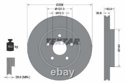 2x TEXTAR Disque de frein 92184505 vorne pour JEEP GRAND CHEROKEE III (WH, WK)