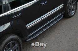 Aluminium Noir Marchepieds Latéraux Planches pour jeep Grand Cherokee 05-11