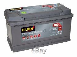 Batterie Fulmen FA1000 12v 100ah 900A pour BMW audi Mercedes idem H3