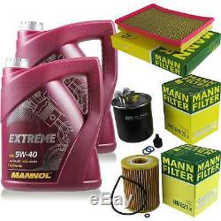 Mannol 10L Extreme 5W-40 Huile Moteur + Mann Jeep Grand Cherokee III WH 3.0