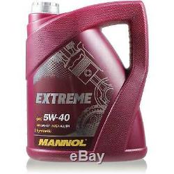 Mannol 10L Extreme 5W-40 Huile Moteur + Mann Jeep Grand Cherokee (III) WH 3.0