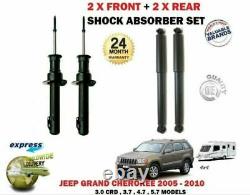 Pour Jeep Grand Cherokee WH Wk 2005-2010 2X Avant + 2x Amortisseur Arrière Set