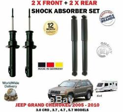 Pour Jeep Grand Cherokee WH Wk 2005-2010 2X avant + 2x Amortisseur Arrière Set